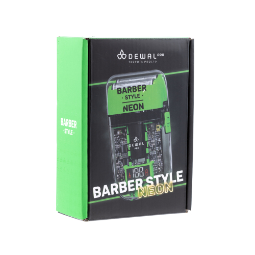 Shaver BARBER STYLE NEON GREEN DEWAL 03-082 Green